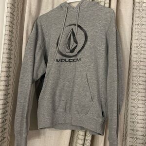 Volcom Charcoal Gray Logo Hoodie